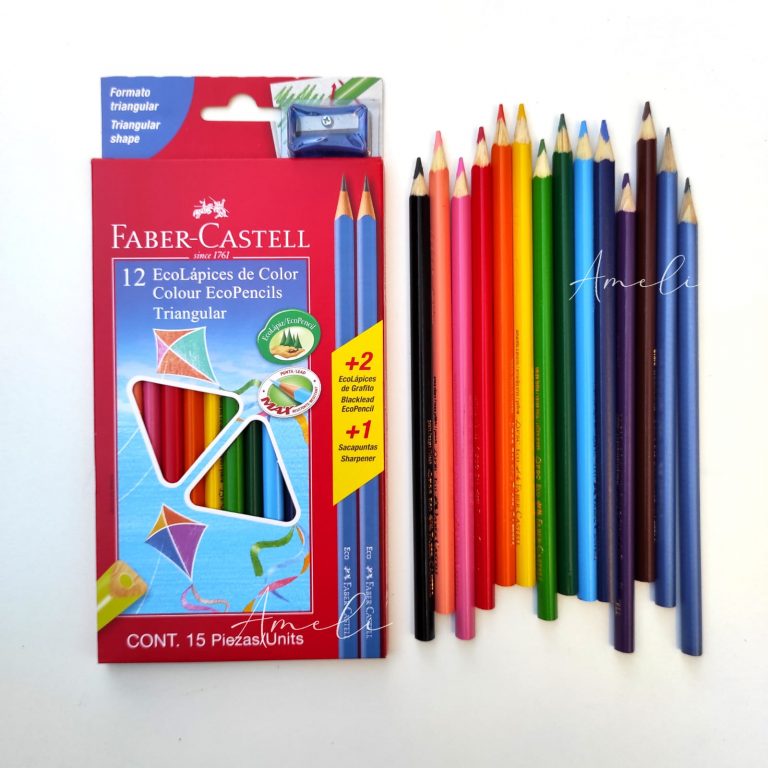 Lápices de colores Faber Castell 12 2 Ameli Papeleria