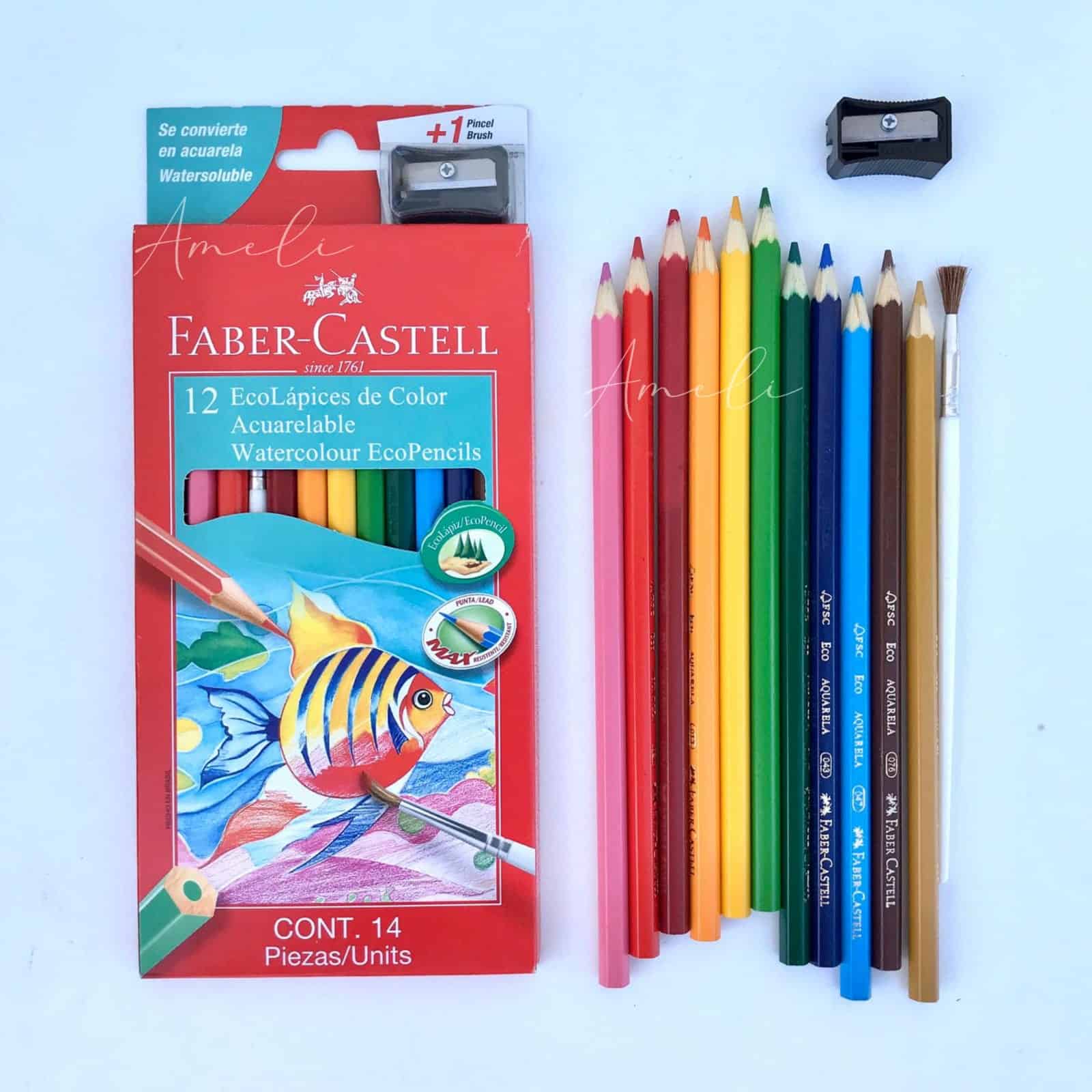 Faber Castell Lapiz Acuarelables 12 Colores