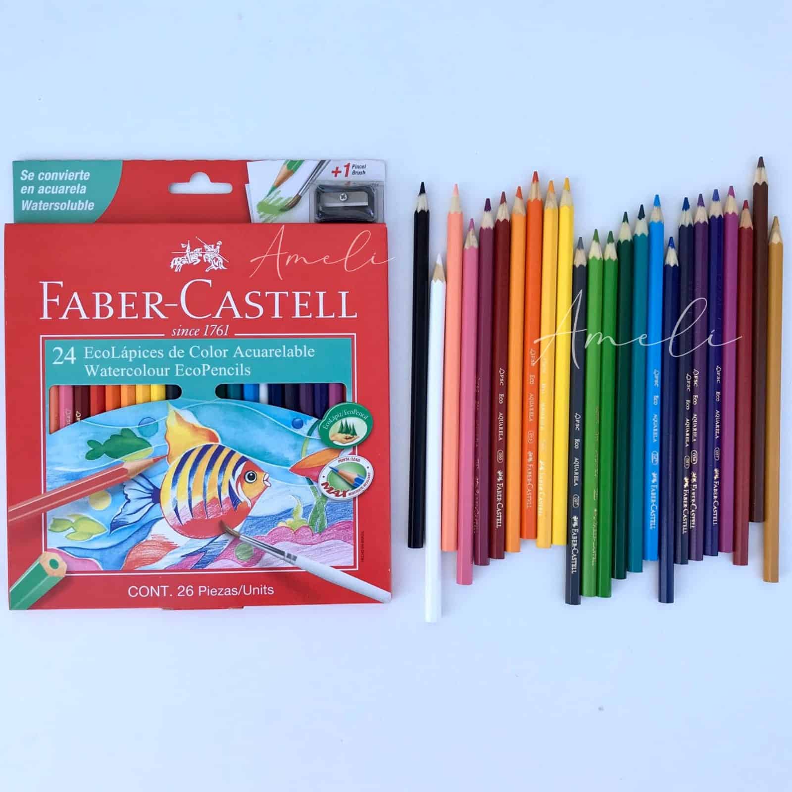 Lapiz de Color Faber Castell Acuarela 24 Piezas