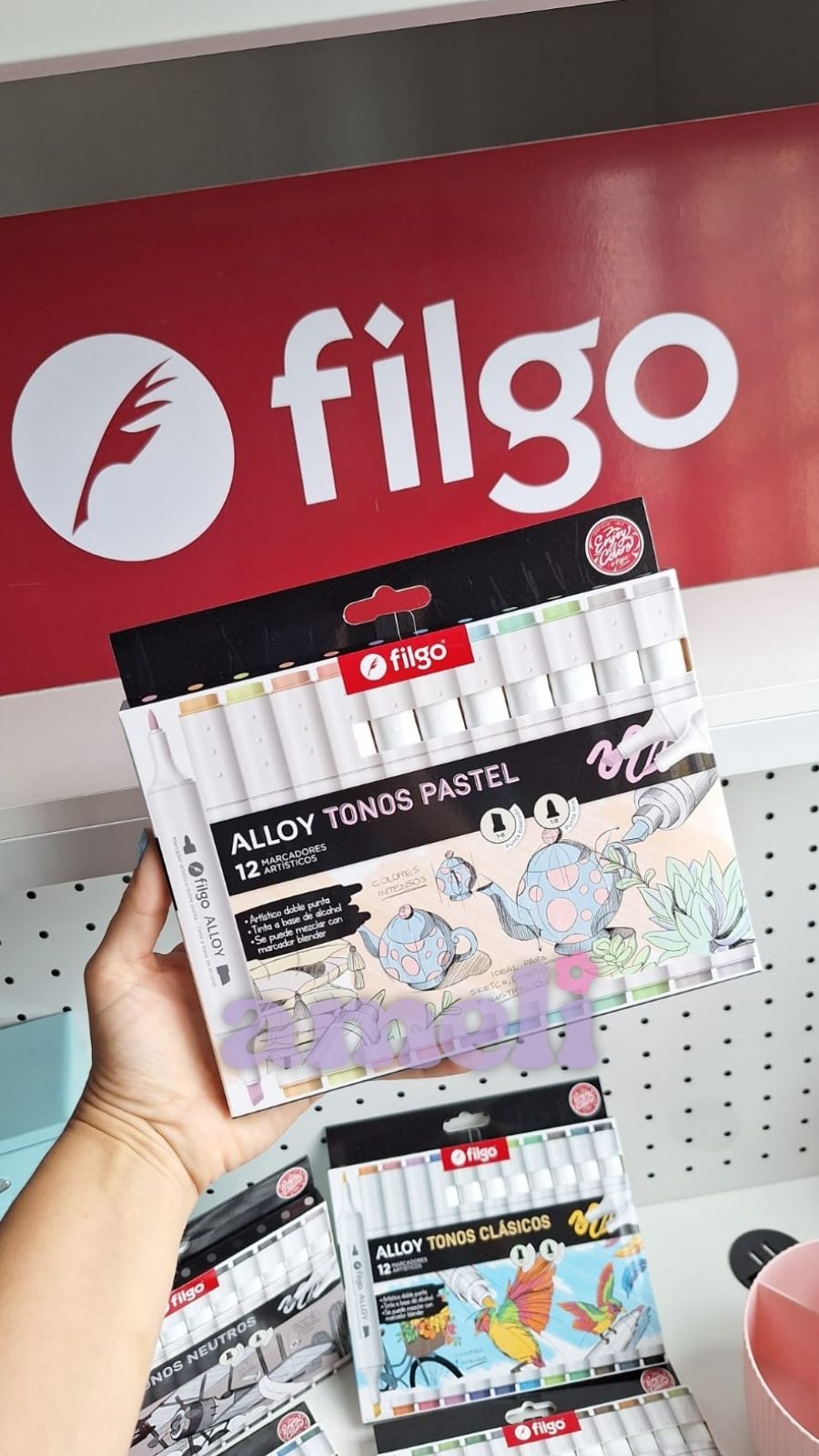 Marcadores artísticos Filgo Alloy doble punta - Imagen 2