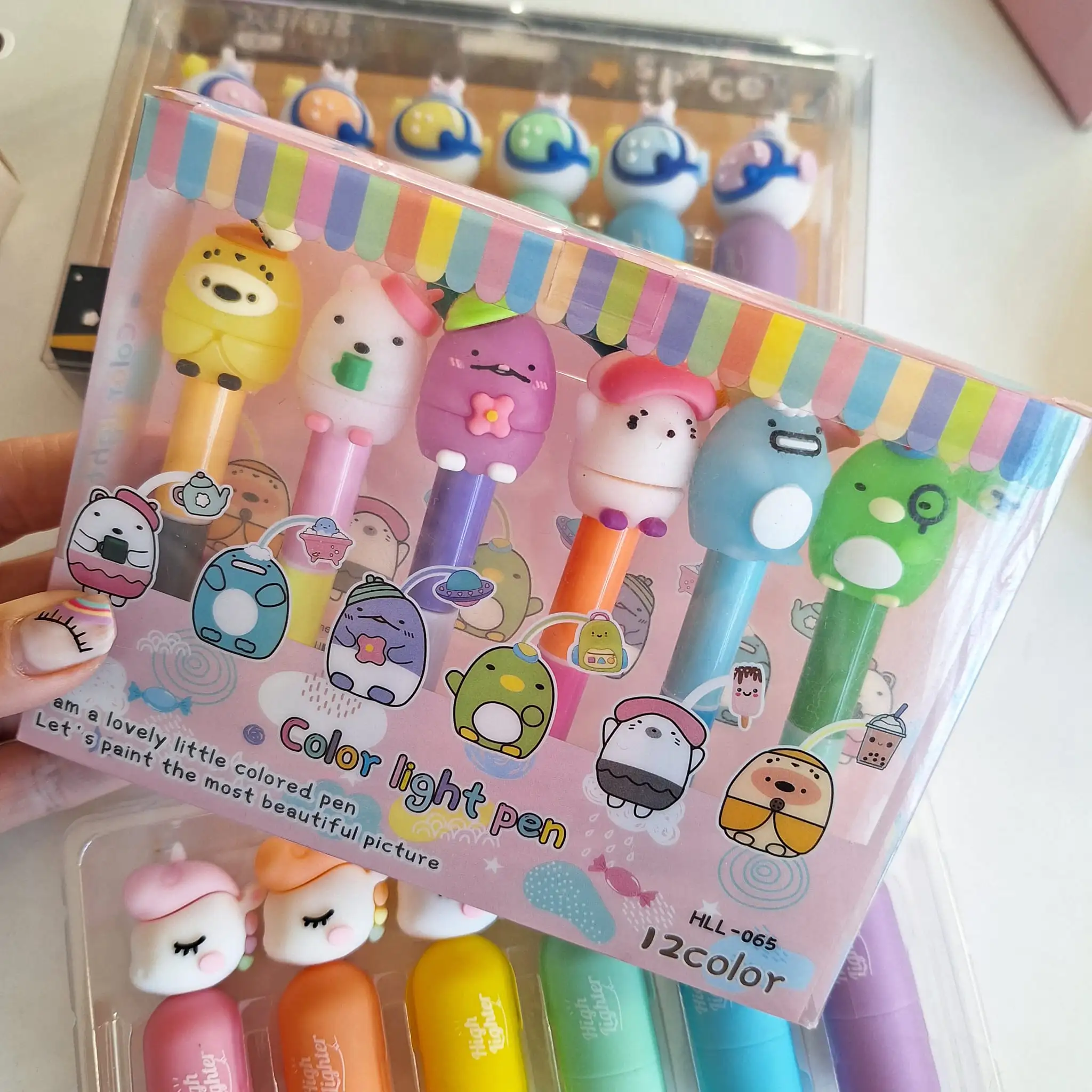 Pack de 6 marcadores fantasia bicolor