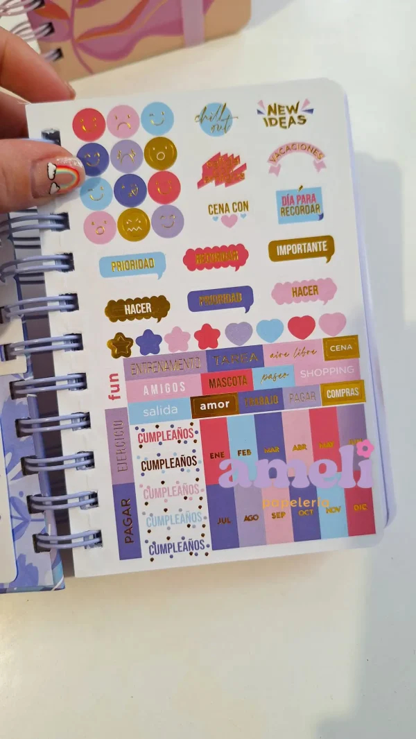 Agenda Mooving Spring Diaria 10x15cm - Imagen 8