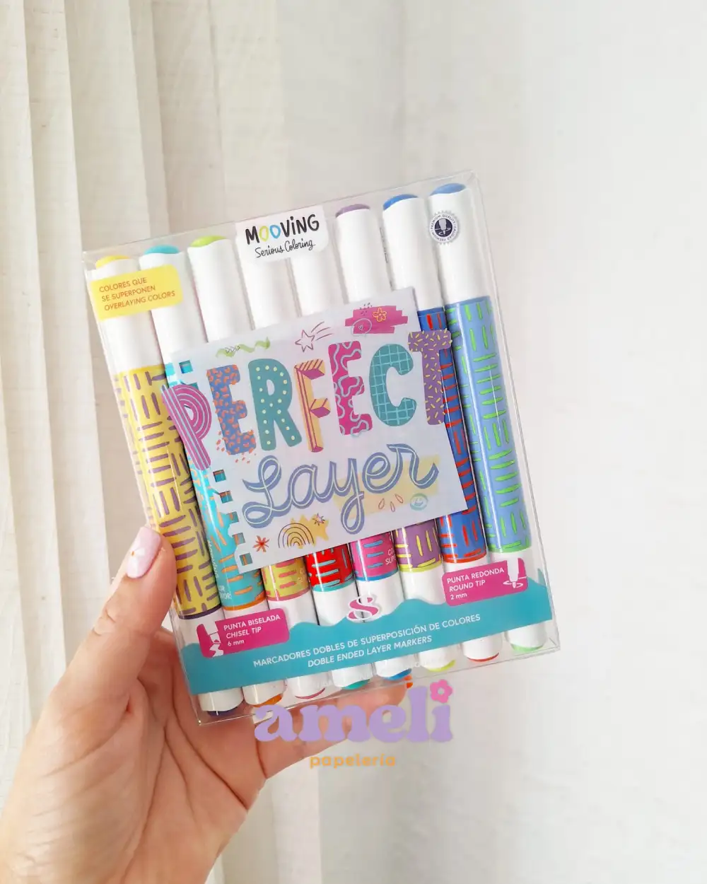 Marcadores dobles de superposición de colores Mooving