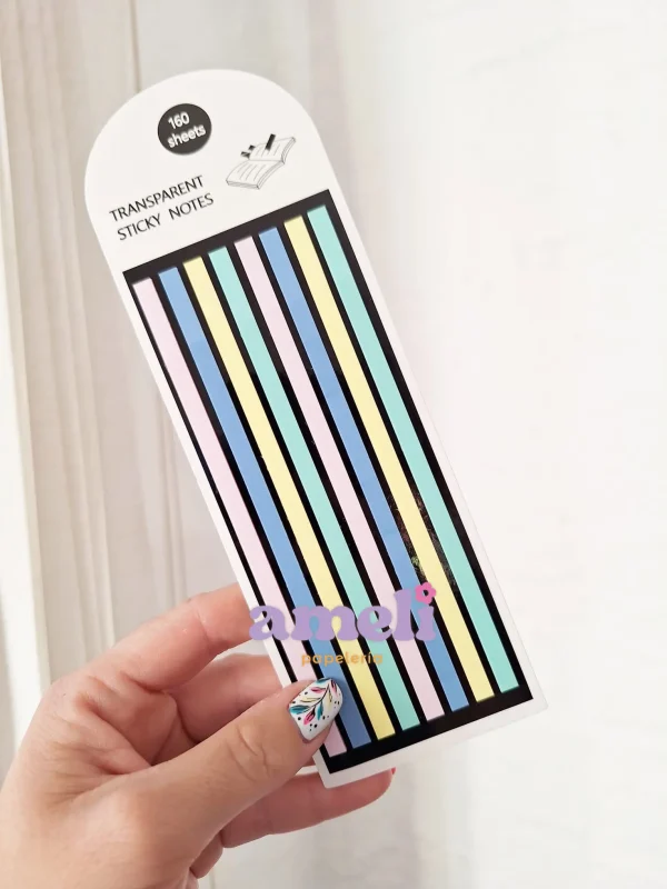 Banderines traslucidos pastel (para subrayar texto)