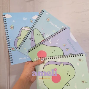 Cuaderno A5 palta, tapa flex