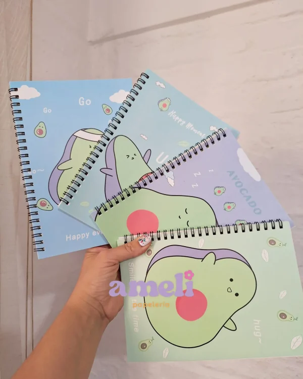 Cuaderno A5 palta, tapa flex