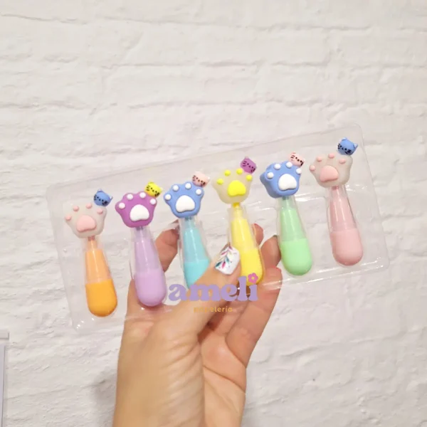 Destacadores fantasía, gatito. PACK x6 - Imagen 2
