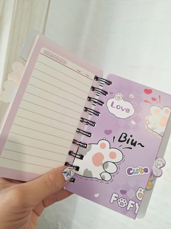 Libreta super tapa dura con solapitas Patita - Imagen 3