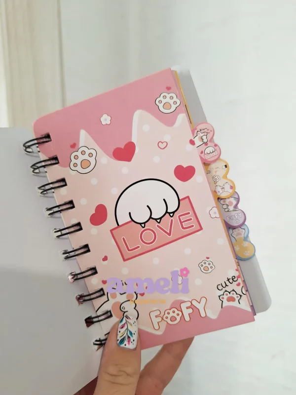 Libreta super tapa dura con solapitas Patita - Imagen 2