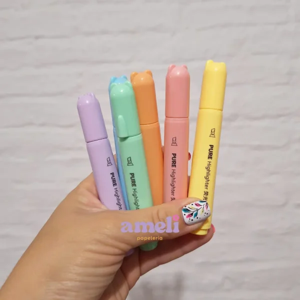 Mini resaltadores pastel jumbo Yummy x 6 - Imagen 2