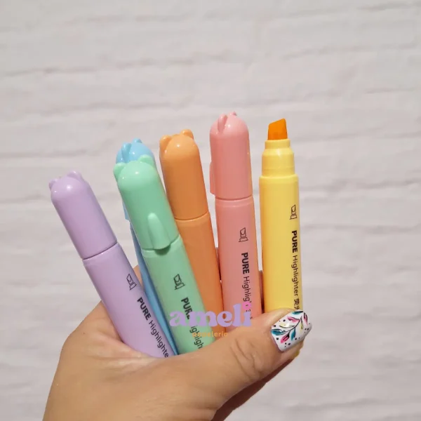 Mini resaltadores pastel jumbo Yummy x 6 - Imagen 3