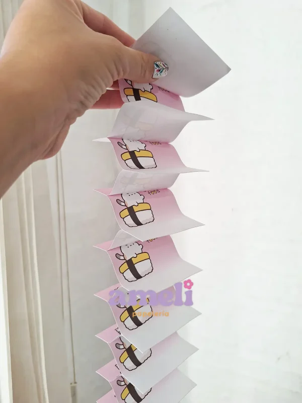 Notas adhesivas zig zag en cajita dispensadora - Imagen 2