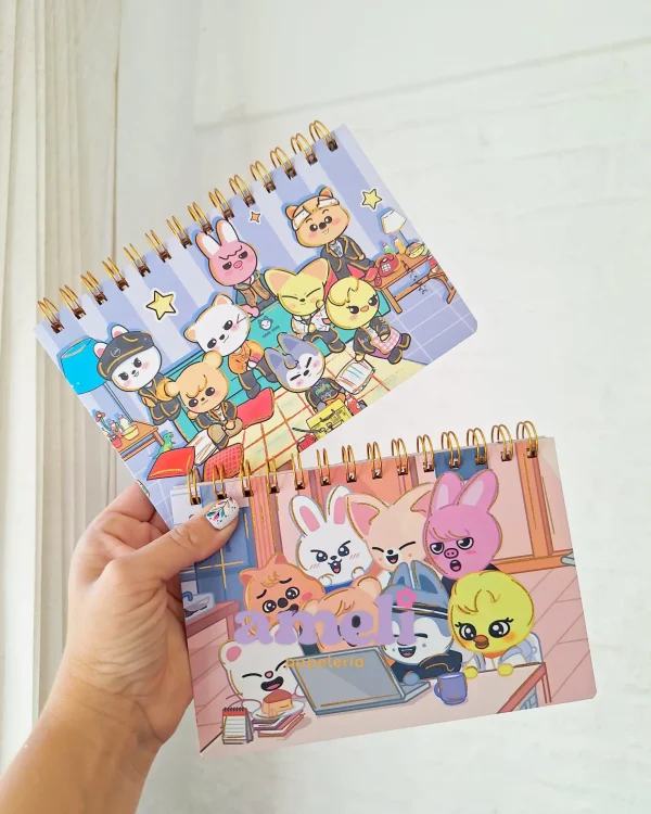 Planner semanal con espiral Animalitos