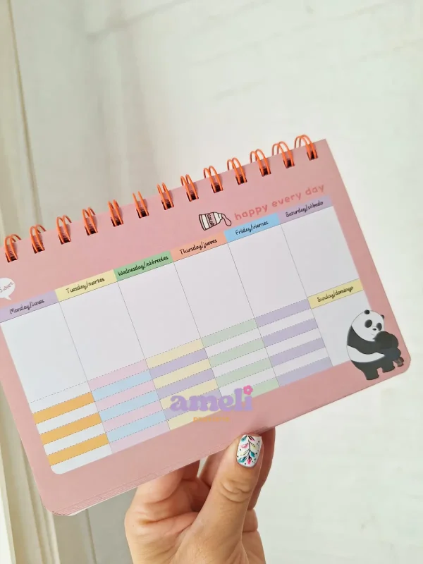 Planner semanal  con espiral Bears - Imagen 6