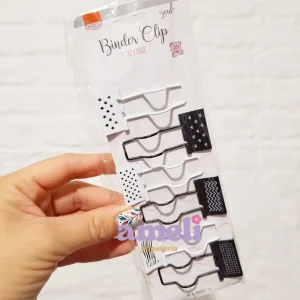 Apretapapeles, doble clips Brw B&W