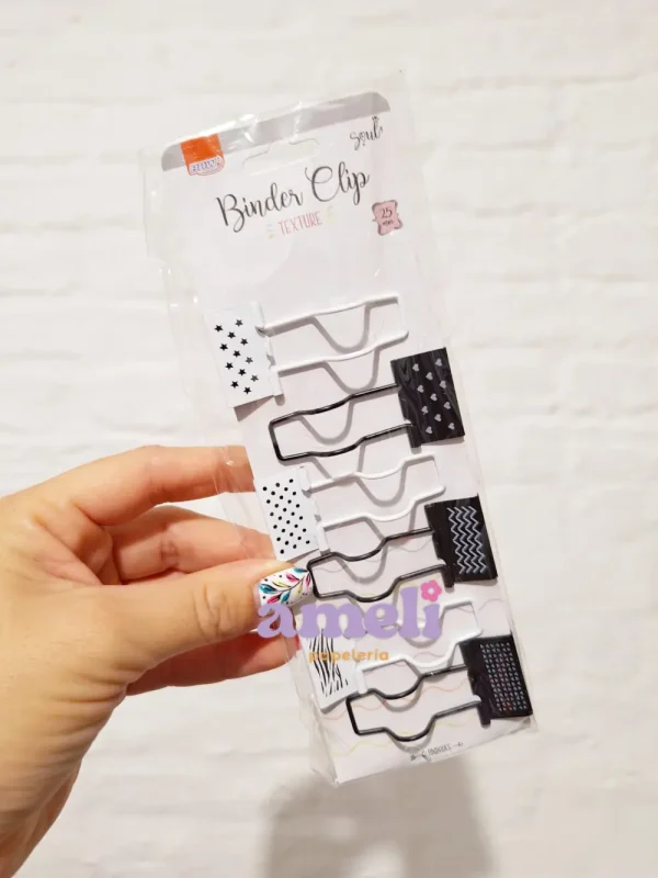 Apretapapeles, doble clips Brw B&W