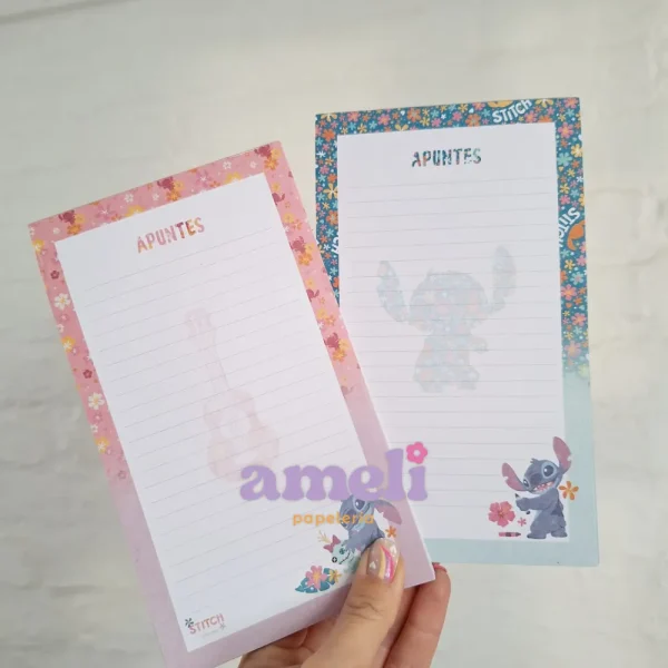Block de apuntes Stitch