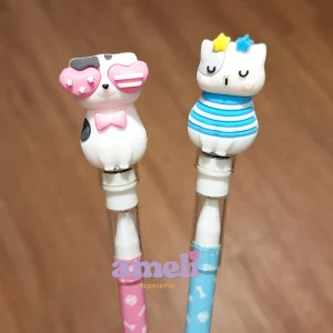 Boligrafo borrable gatito con sello