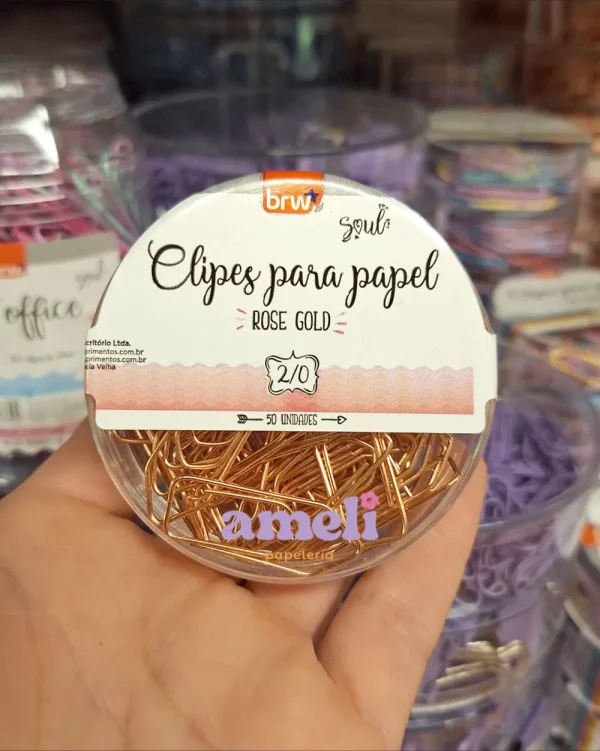 Clips flecha rose Gold Brw