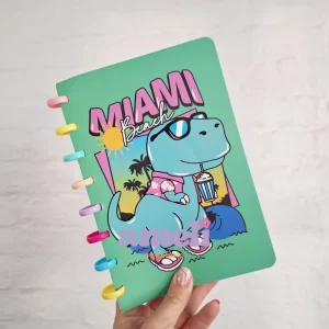 Cuaderno A5 con sistema de discos Dinos