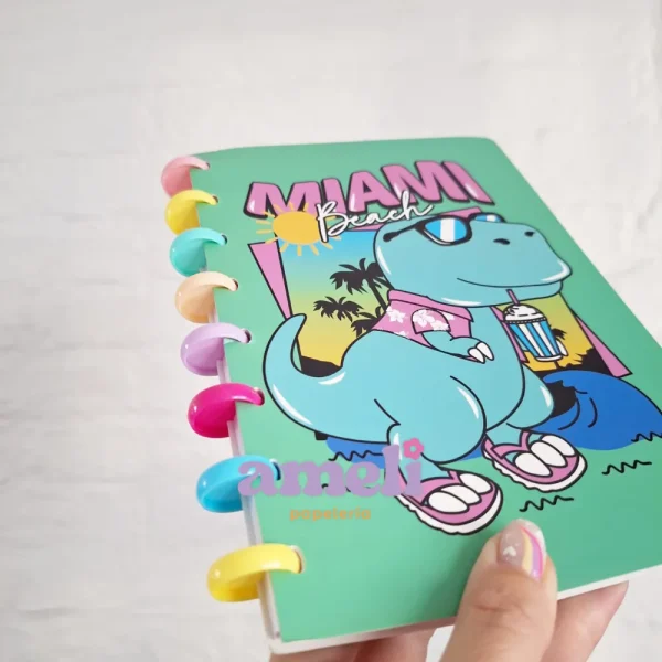 Cuaderno A5 con sistema de discos Dinos - Imagen 2