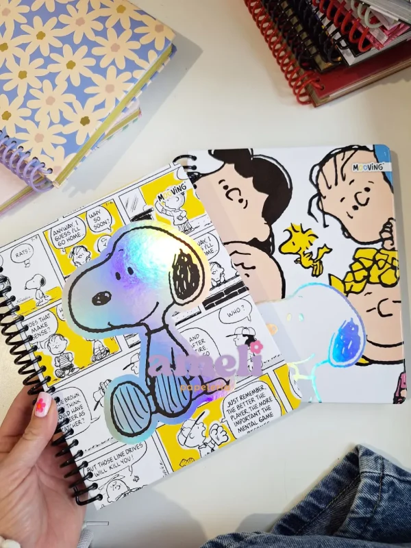 Cuaderno Mooving 1/2 oficio Snoopy