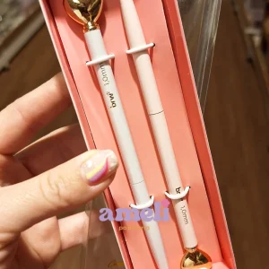 Estuche con 2 bolígrafos metálicos corazón Brw