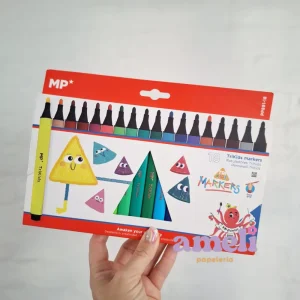 Marcadores cuerpo triangular Mp x18