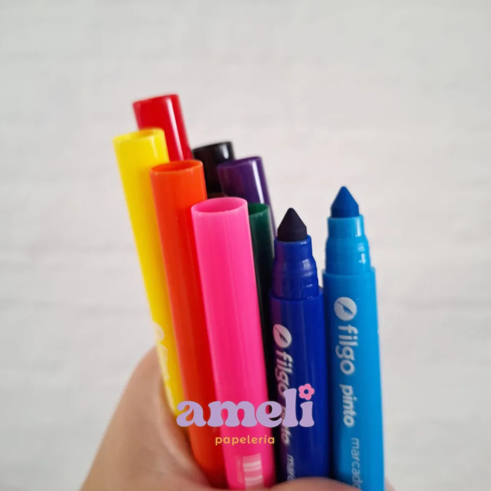 Marcadores jumbo colores clásicos x10 Filgo - Imagen 2