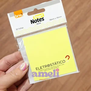 Notas adhesivas electrostática