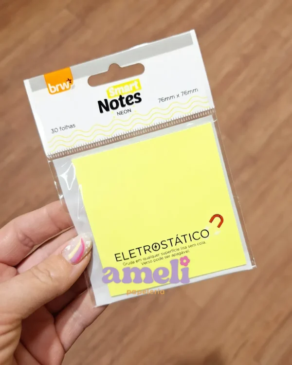 Notas adhesivas electrostática