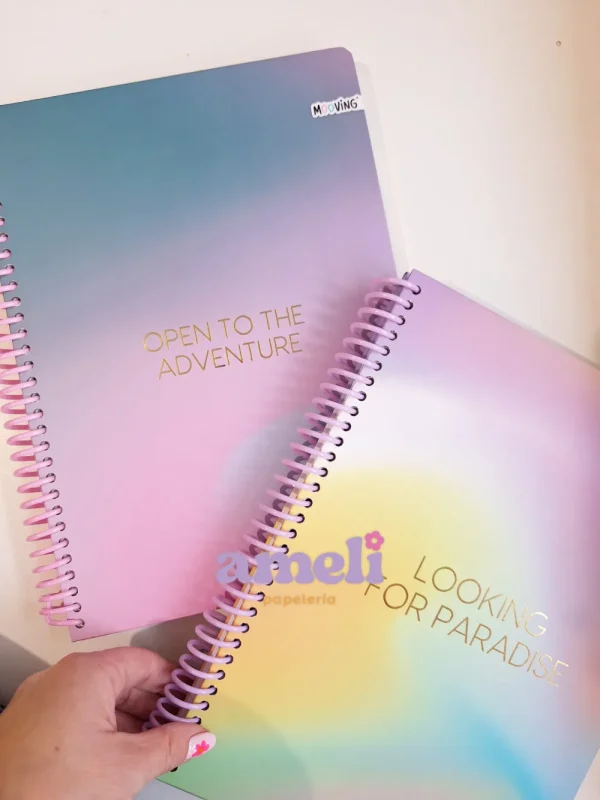 Cuaderno tamaño carta Mooving pastel - Imagen 2