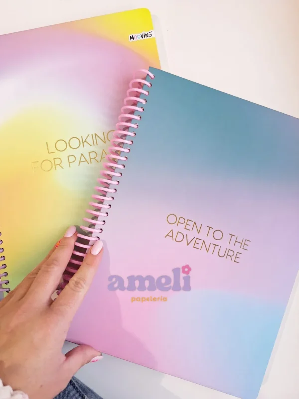 Cuaderno tamaño carta Mooving pastel