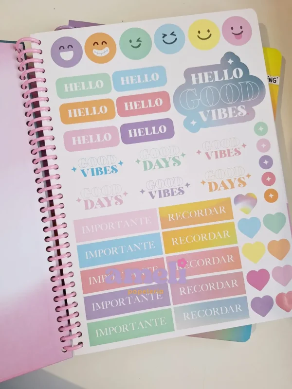 Cuaderno tamaño carta Mooving pastel - Imagen 4