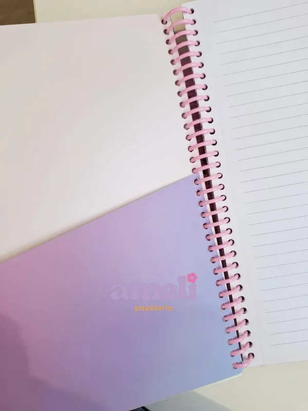 Cuaderno tamaño carta Mooving pastel - Imagen 5