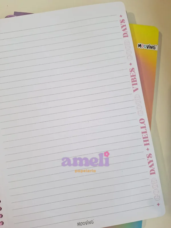 Cuaderno tamaño carta Mooving pastel - Imagen 6