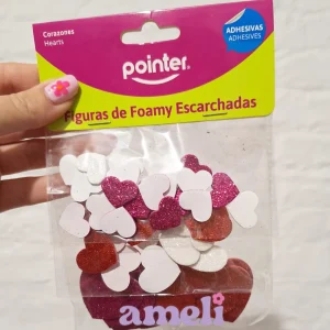 Corazones goma eva autoadhesivos Pointer