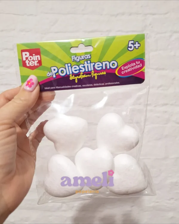 Corazones poliestireno