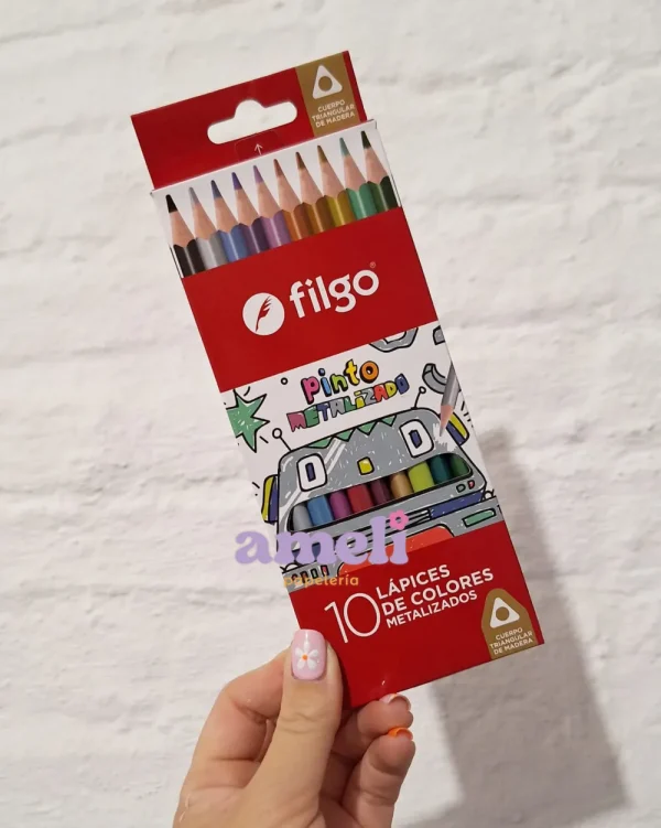 Lápices de colores Filgo metalizados
