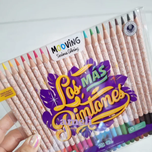 Lápices de colores Mooving x24 Los más pintones - Imagen 2