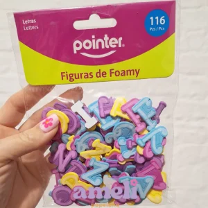 Letras goma eva pastel Pointer
