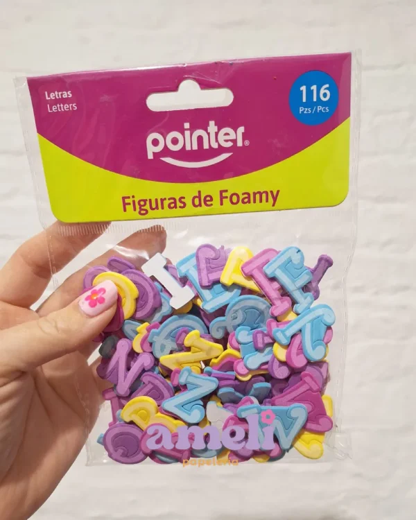 Letras goma eva pastel Pointer