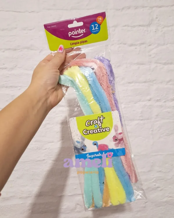 Limpia pipas pastel x12 Pointer