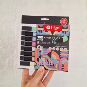 Marcadores de pintura al agua Filgo Tnt pastel x8