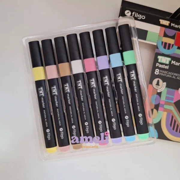 Marcadores de pintura al agua Filgo Tnt pastel x8 - Imagen 2