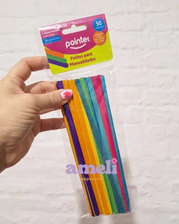 Palitos de madera de colores Pointer