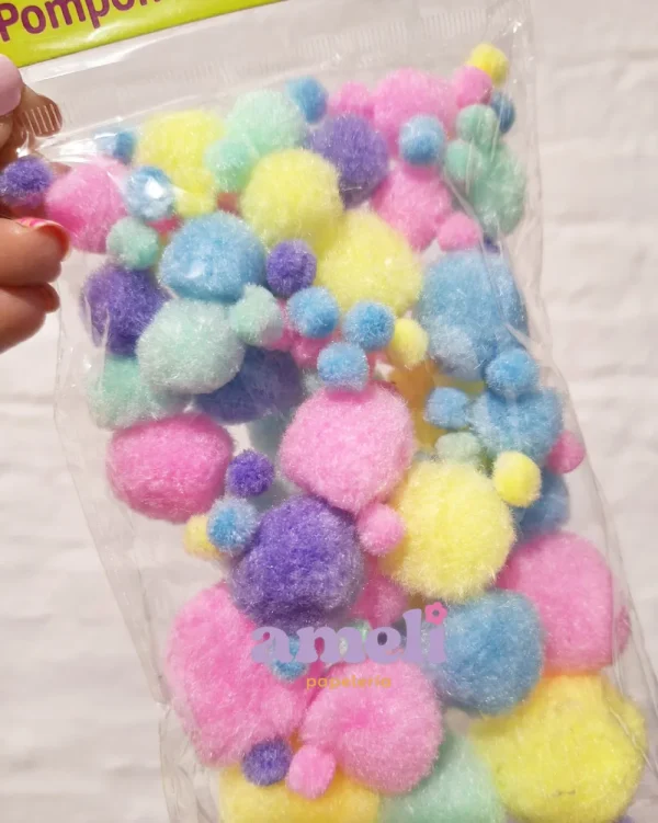 Pompones de colores pastel Pointer - Imagen 2