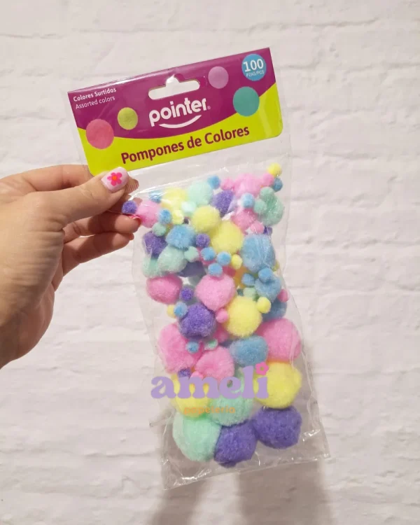Pompones de colores pastel Pointer