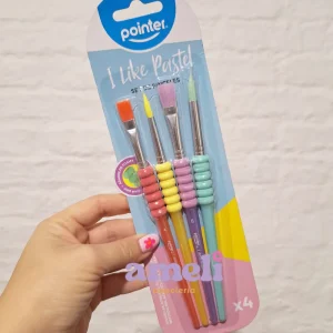 Set de 4 pinceles pastel Pointer