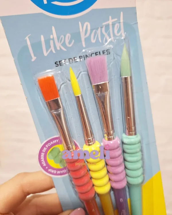 Set de 4 pinceles pastel Pointer - Imagen 2